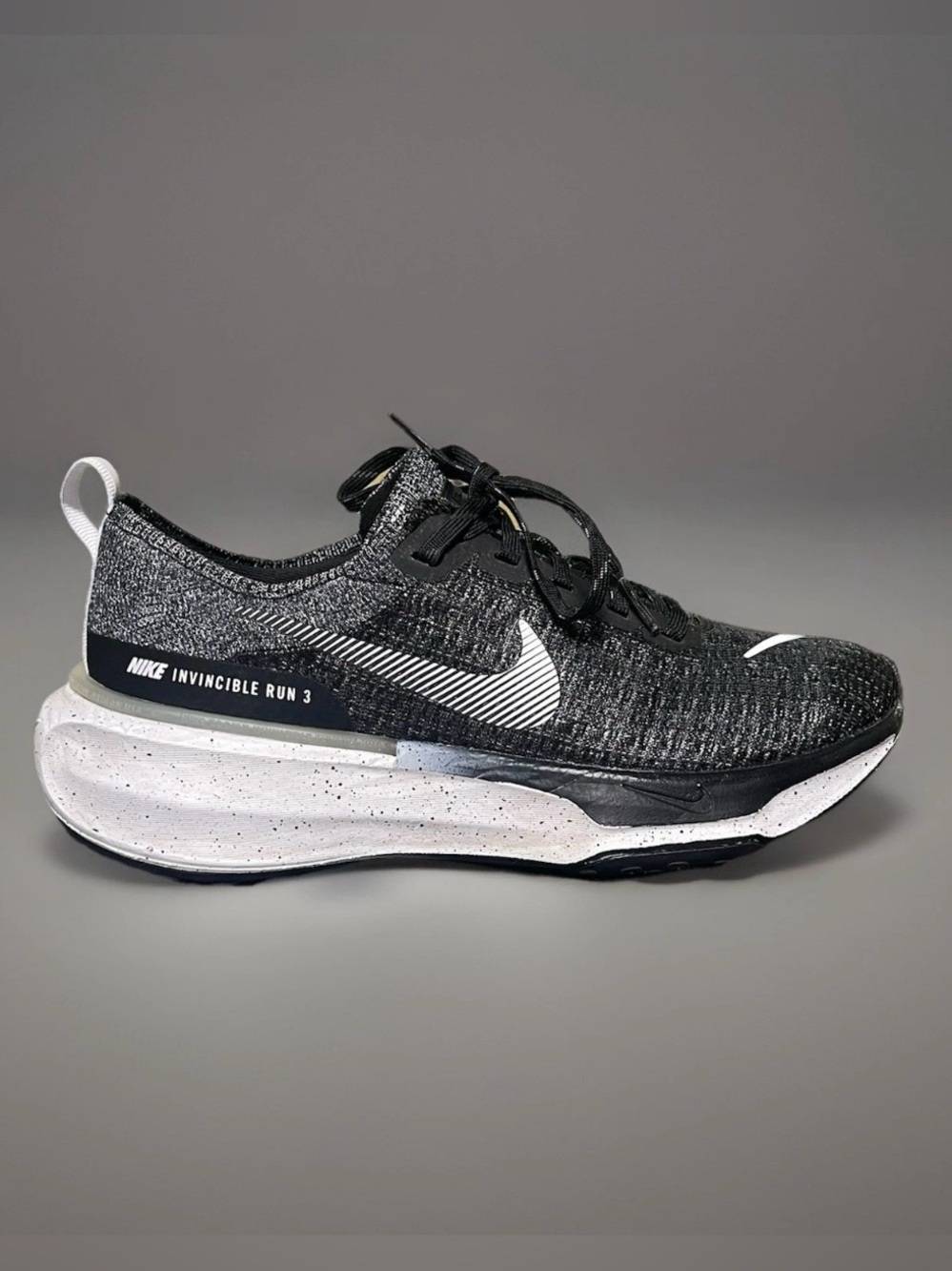 Nike ZoomX Invincible Run 3 Men's Black Running Shoes Size 7